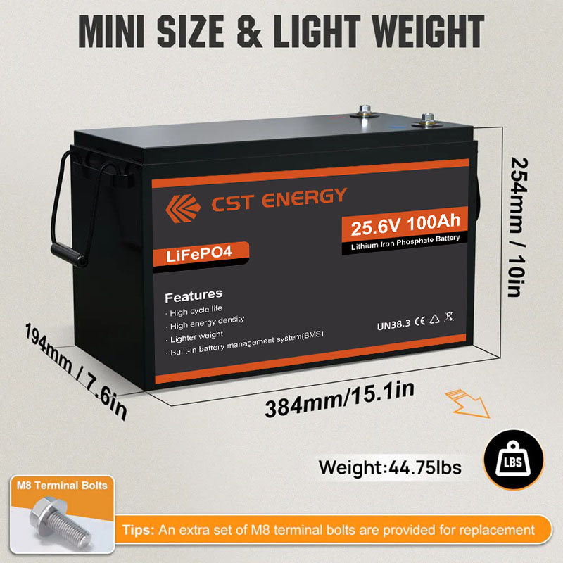25.6V100Ah lithium battery_CST